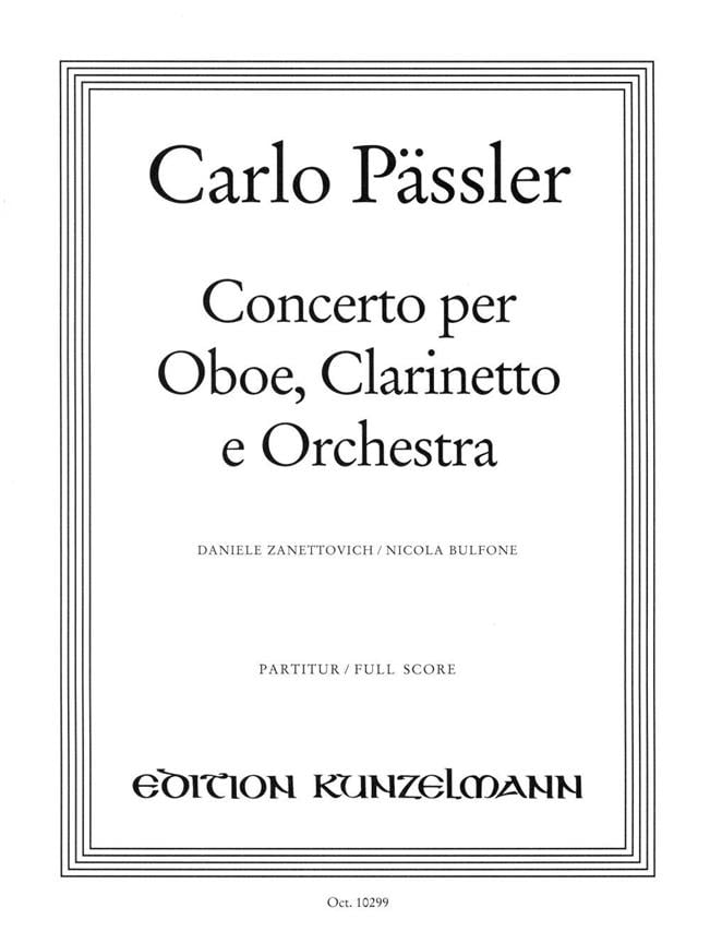 Konzert Für Oboe, Klarinette und Orchester